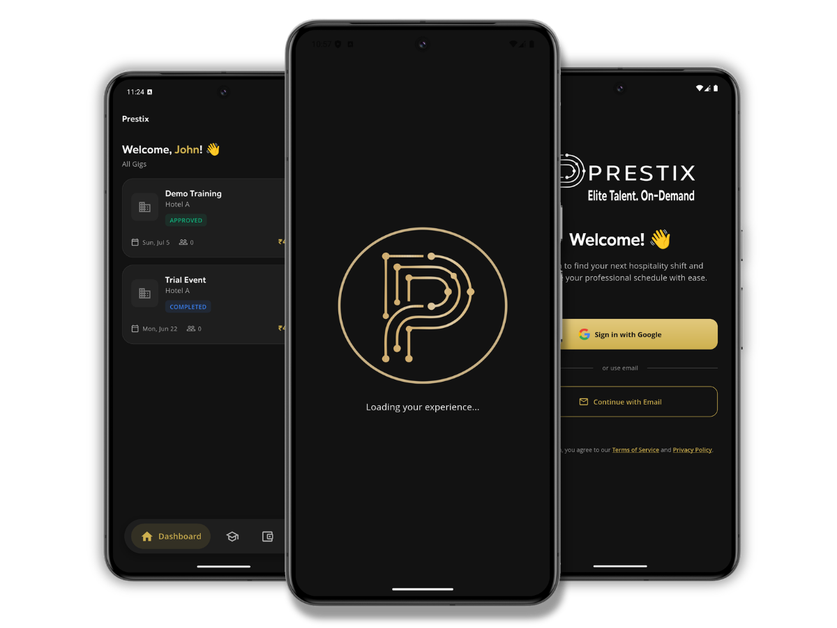 Prestix app preview